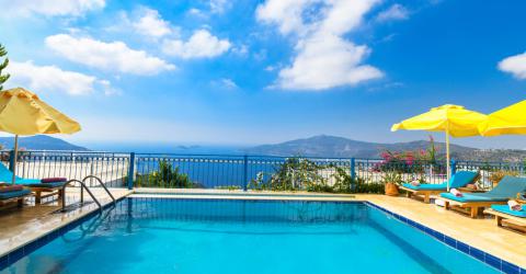 Villa Helios Kalkan Kördere Mevkiinde, Deniz Manzaralı, Özel Havuzlu Villa, Merkeze Yakın Villa.