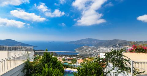Villa Helios Kalkan Kördere Mevkiinde, Deniz Manzaralı, Özel Havuzlu Villa, Merkeze Yakın Villa.