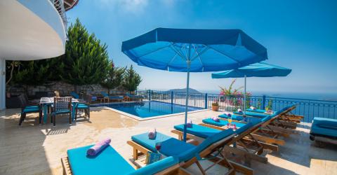 Villa Jasmine Kalkan Kördere Mevkiinde, Denize Manzaralı, Özel Havuzlu, Merkeze Yakın Villa.