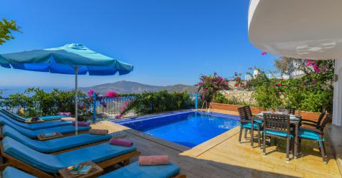 Villa Orkide 2 Kalkan Kördere Mevkiinde, Deniz Manzaralı, Özel Havuzlu, Merkeze Yakın Villa.