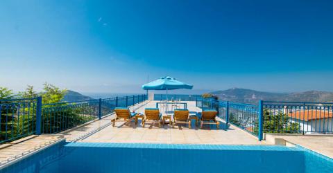 Villa Nar 2 Kalkan Kördere Mevkiinde, Deniz Manzaralı, Özel havuzlu, Merkeze Yakın Villa.