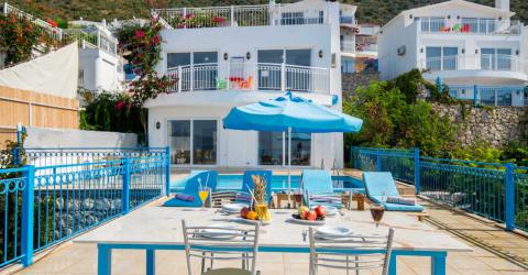 Villa Nar 2 Kalkan Kördere Mevkiinde, Deniz Manzaralı, Özel havuzlu, Merkeze Yakın Villa.