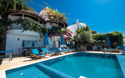 Villa Aura Kalkan Kördere Mevkiinde, Deniz Manzaralı, Özel Havuzlu Villa, Merkeze Yakın Villa.