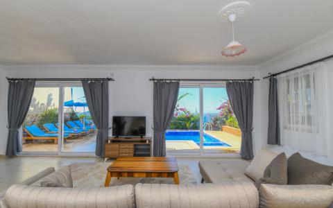 Villa Orkide 2 Kalkan Kördere Mevkiinde, Deniz Manzaralı, Özel Havuzlu, Merkeze Yakın Villa.
