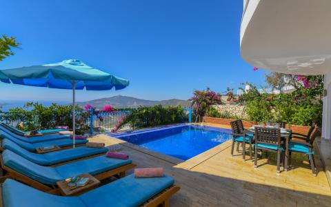 Villa Orkide 2 Kalkan Kördere Mevkiinde, Deniz Manzaralı, Özel Havuzlu, Merkeze Yakın Villa.