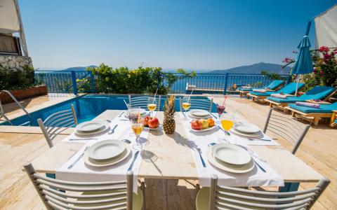 Villa Orkide 3 Kalkan Kördere Mevkiinde, Deniz Manzaralı, Özel Havuzlu, Merkeze Yakın villa.