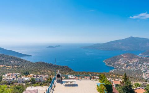 Villa Nar 2 Kalkan Kördere Mevkiinde, Deniz Manzaralı, Özel havuzlu, Merkeze Yakın Villa.